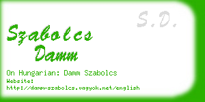 szabolcs damm business card